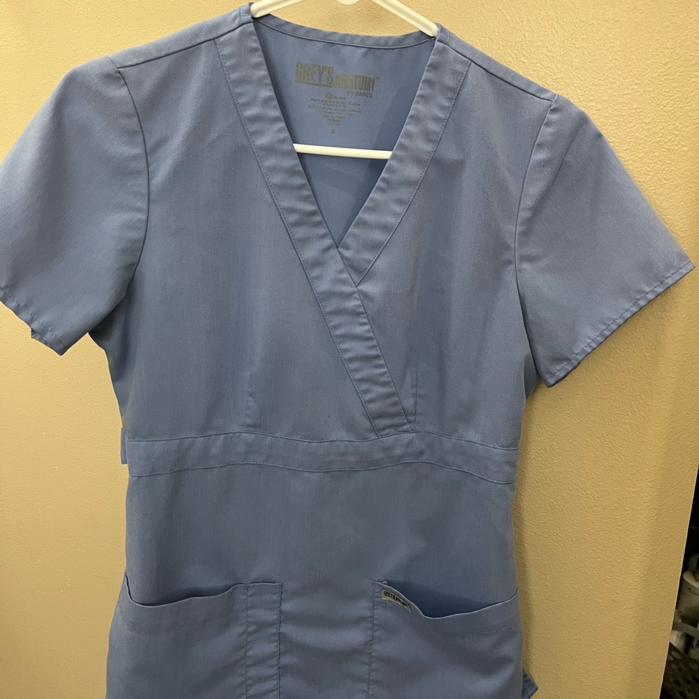 Grey's Anatomy Blue Scrub Top
